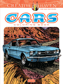Paperback Creative Haven Cars Coloring Book