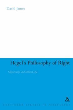 Hardcover Hegel's Philosophy of Right: Subjectivity and Ethical Life Book