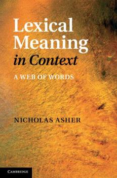 Hardcover Lexical Meaning in Context: A Web of Words Book