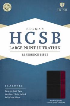 Imitation Leather Large Print Ultrathin Reference Bible-HCSB [Large Print] Book
