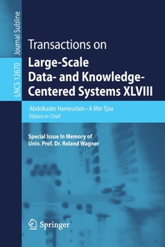 Paperback Transactions on Large-Scale Data- And Knowledge-Centered Systems XLVIII: Special Issue in Memory of Univ. Prof. Dr. Roland Wagner Book