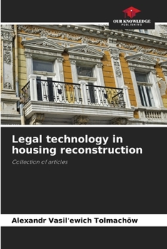 Paperback Legal technology in housing reconstruction Book