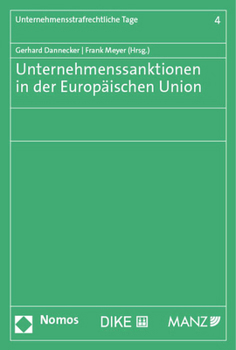 Paperback Unternehmenssanktionen in Der Europaischen Union [German] Book