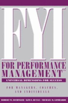 Paperback FYI For Performance Management: For Managers, Coaches, and Individuals (CD Included) Book