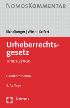 Hardcover Urheberrechtsgesetz: Mit Verwertungsgesellschaftengesetz Und Urheberrechts-Diensteanbieter-Gesetz [German] Book