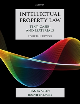 Paperback Intellectual Property Law: Text, Cases, and Materials Book