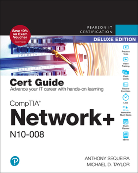 Paperback Comptia Network+ N10-008 Cert Guide, Deluxe Edition Book