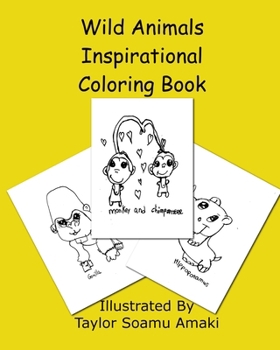 Paperback Wild Animals Inspirational Coloring Book