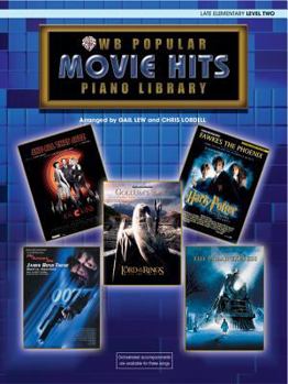 Paperback Popular Piano Library Movie Hits: Level 2 Book