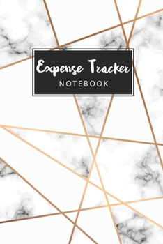 Paperback Expense Tracker Notebook: Marble White Cover - Daily Expense Tracker Organizer Log Book - Personal Cash Management - Small Business Financial Pl Book