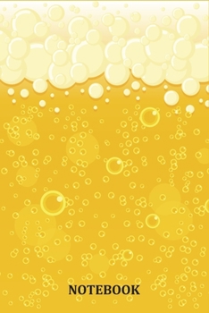 Paperback Notebook: Beer Background Blank Lined Journal To Write In For Notes, Diary, To Do Lists, Notepad - Beer Lovers And Beer Drinker Book