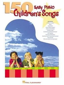 Paperback 150 Easy Piano Children's Songs Book