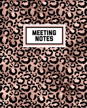 Meeting Notes: For Taking Minutes at Business Meetings Action/ Agenda Notebook Book