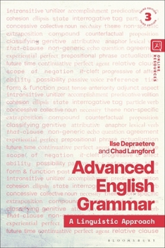 Hardcover Advanced English Grammar: A Linguistic Approach Book