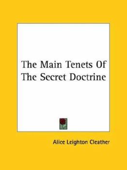 Paperback The Main Tenets Of The Secret Doctrine Book