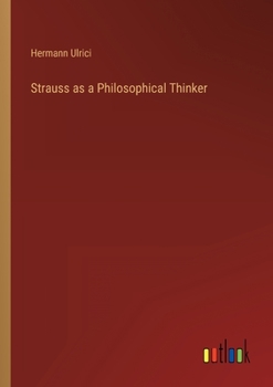 Paperback Strauss as a Philosophical Thinker Book