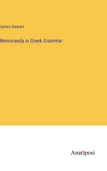 Hardcover Memoranda in Greek Grammar Book