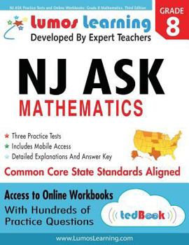 Paperback NJ ASK Practice Tests and Online Workbooks: Grade 8 Mathematics, Third Edition: Common Core State Standards, NJASK 2014 Book