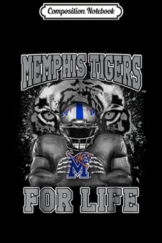 Composition Notebook: Memphis Tigers Player Holding Logo - Apparel Journal/Notebook Blank Lined Ruled 6x9 100 Pages