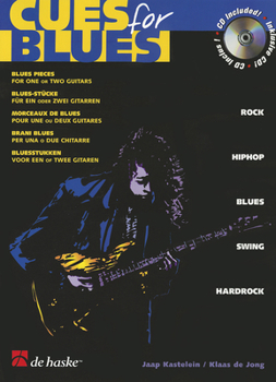 Paperback Cues for Blues: Blues Pieces for One or Two Guitars Book