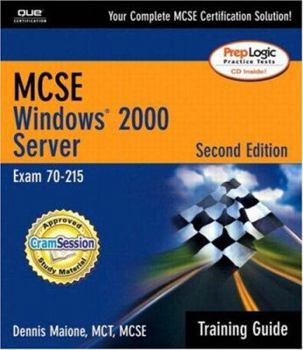 Paperback MCSE/McSa Training Guide (70-215): Windows 2000 Server [With CDROM] Book