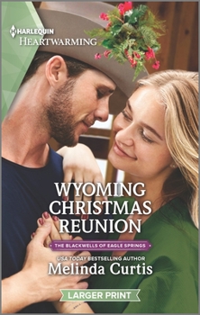 Mass Market Paperback Wyoming Christmas Reunion: A Clean Romance [Large Print] Book