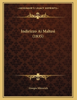 Paperback Indirizzo Ai Maltesi (1835) [Italian] Book