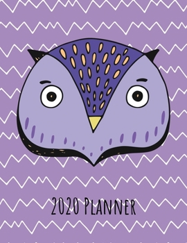 Paperback 2020 Planner: Weekly Dated With Inspirational Quotes Purple - Owl Book