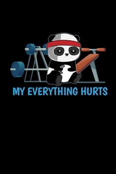 Notizbuch: Panda Fitness Training Sport Sarkasmus Geschenk 120 Seiten, 6X9 (Ca. A5), Liniert (German Edition)