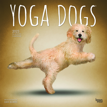 Calendar Yoga Dogs 2023 Square Book