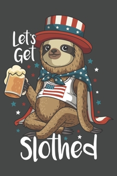 2020 Week To View Dated Planner Diary: Patriotic Sloth Uncle Sam Let's Get Slothed 6x9 Inches Paperback American Flag