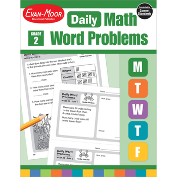 Paperback Daily Word Problems, Grade 2 Book