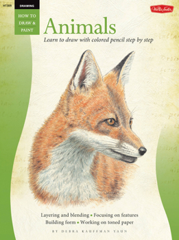 Paperback Drawing: Animals in Colored Pencil: Learn to Draw with Colored Pencil Step by Step Book