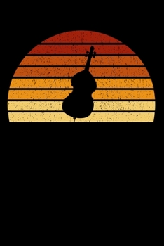 Cellisten Notizbuch: A5 Liniert 108 Seiten - Vintage Sonne Cello Notizheft - Geschenk f�r Cellisten
