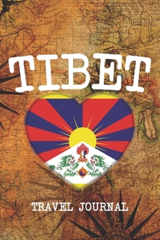 TIBET: 6x9 Travel planner I Road trip planner I Dot grid journal I Travel notebook I Travel diary I Pocket journal I Gift for Backpacker