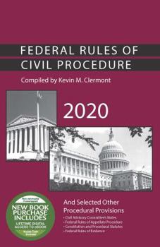 Paperback Federal Rules of Civil Procedure and Selected Other Procedural Provisions, 2020 (Selected Statutes) Book