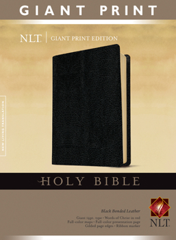 Bonded Leather Giant Print Bible-NLT [Large Print] Book