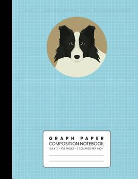 Paperback Graph Paper Composition Notebook: Border Collie - Quad Ruled 5 Squares Per Inch for Math & Science Book