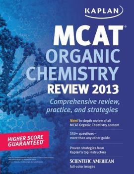 Paperback Kaplan MCAT Organic Chemistry Review Book