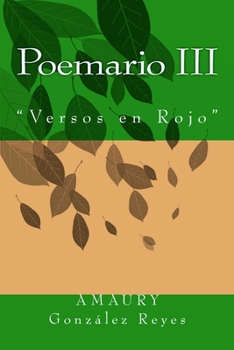 Paperback Poemario III: "Versos en Rojo" [Spanish] Book