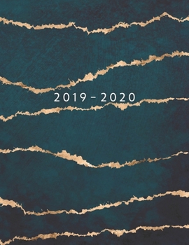 2019 - 2020: Weekly Planner Starting November 2019 - October 2020 | Week To View With Hourly Schedule | 8.5 x 11 Dated Agenda | Appointment Calendar | Organizer Book | Elegant Green