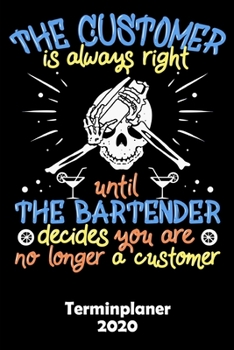 Terminplaner 2020: Wochenkalender Tagesplaner Kellner A5 | Planen & Notieren | Softcover | Geschenkidee Gastro Taschenkalender (German Edition)