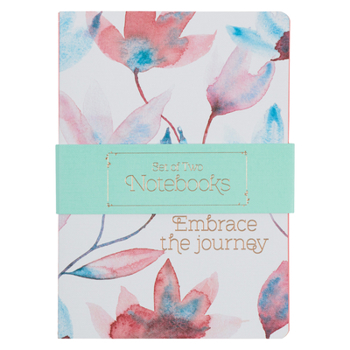 Misc. Heartfelt Notebook Set Embrace the Journey Pink Petals, Softcover 2 PC Book