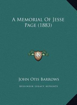 A Memorial Of Jesse Page