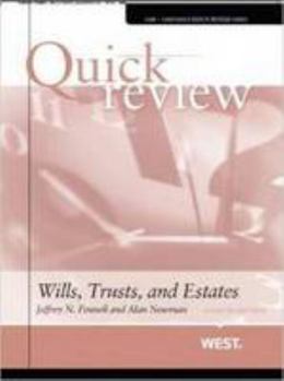 Paperback Quick Review of Wills, Trusts, and Estates, 4th Book