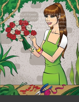 Botanical Flower Shop Coloring Book