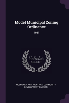 Paperback Model Municipal Zoning Ordinance: 1981 Book