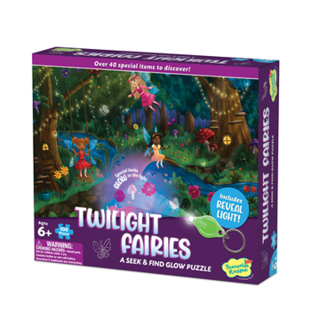 Board Game Seek & Find Glow Puzzle: Twilight Fairies [With Battery] Book