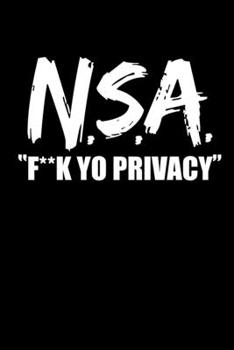 Paperback Notebook: Nsa Cloud Cyber Security Privacy Gifts 120 Pages, 6X9 Inches, Blank Book