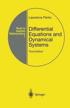 Paperback Differential Equations and Dynamical Systems Book